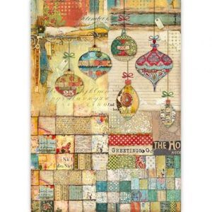 Papel de arroz A3 Patchwork balls