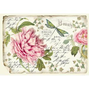 Papel de Arroz cm. 48x33 - Peony