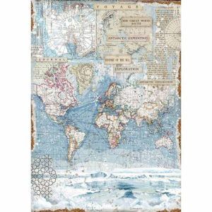 Papel de arroz A3 Exploración antártica Art.-Nr. DFSA3078