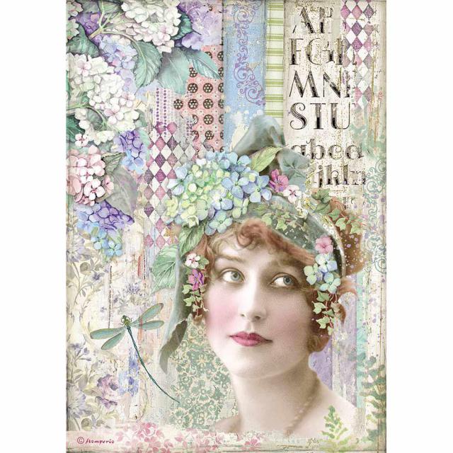 Papel de arroz A4 Lady Art.-Nr. DFSA4467