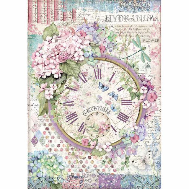 Papel de arroz A4 Reloj Art.-Nr. DFSA4468