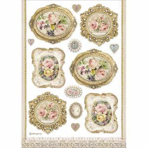 Papel de arroz A4 Marcos Art.-Nr. DFSA4482