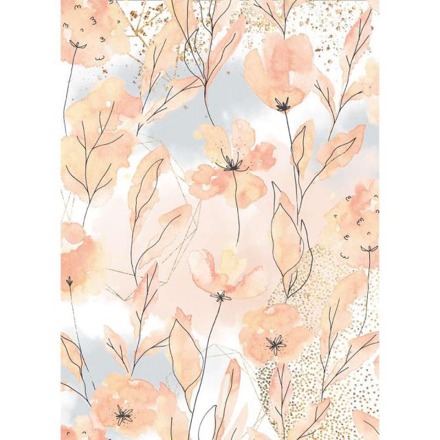 Papel de arroz A4 Flores Acuarela Art.-Nr. DFSA4501