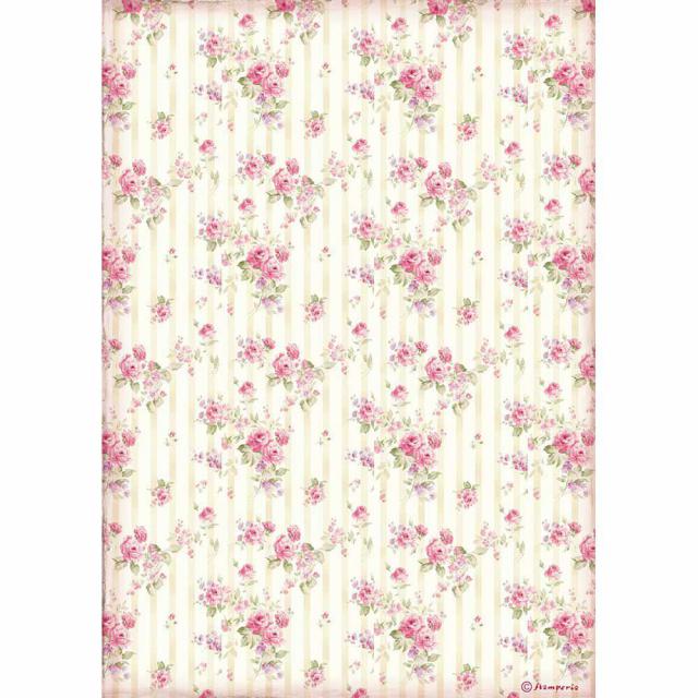 Papel de arroz A4 Papel pintado rosa Art.-Nr. DFSA4505