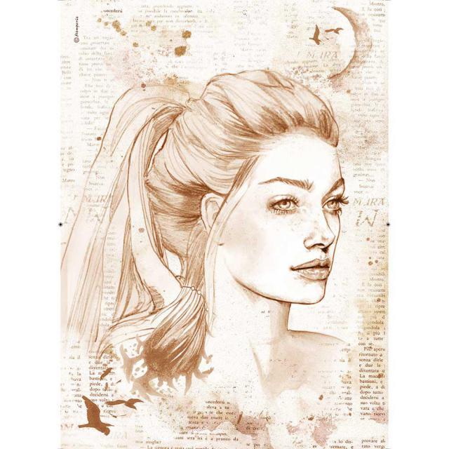 Papel de arroz A3 Lady Art.-Nr. DFTMA305