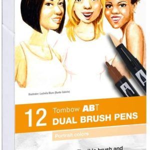 Tombow 12 ABT Dual Brush Pens – Portrait Colors Art-Nr. ABT-12P-4