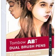 Tombow 12 ABT Dual Brush Pens – Portrait Colors Art-Nr. ABT-12P-4