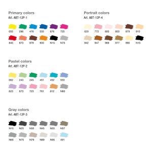Tombow 12 ABT Dual Brush Pens – Primary Colors Art.-Nr. ABT-12P-1