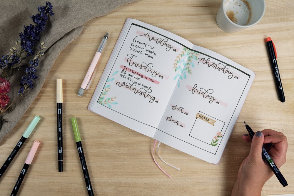 Tombow Creative Journaling Kit Bright Art.-Nr. BUJO-SET2