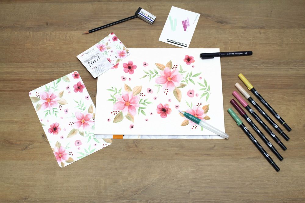 Tombow Watercoloring Set Floral Art.-Nr. WCS-FL
