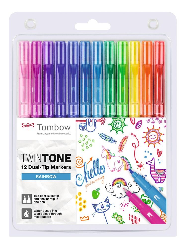 Tombow TwinTone Rainbow Colors Art.-Nr. WS-PK-12P-3
