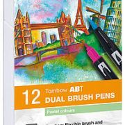 Tombow 12 ABT Dual Brush Pens – Pastel Colors Art.-Nr. ABT-12P-2