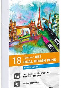 Tombow 18 ABT Dual Brush Pens - Primary Colors Art.-Nr. ABT-18P-1