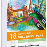 Tombow 18 ABT Dual Brush Pens – Pastel Colors Art.-Nr. ABT-18P-5
