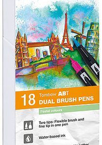 Tombow 18 ABT Dual Brush Pens - Pastel Colors Art.-Nr. ABT-18P-5