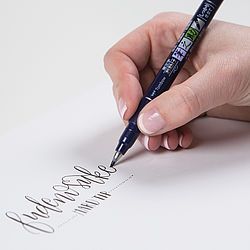Tombow 6 Fudenosuke Punta Flexible Neon Art.-Nr. WS-BH-6P