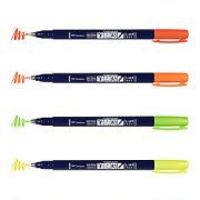 Tombow 6 Fudenosuke Punta Flexible Neon Art.-Nr. WS-BH-6P