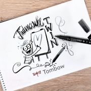 Rotulador Tombow Fudenosuke Amarillo