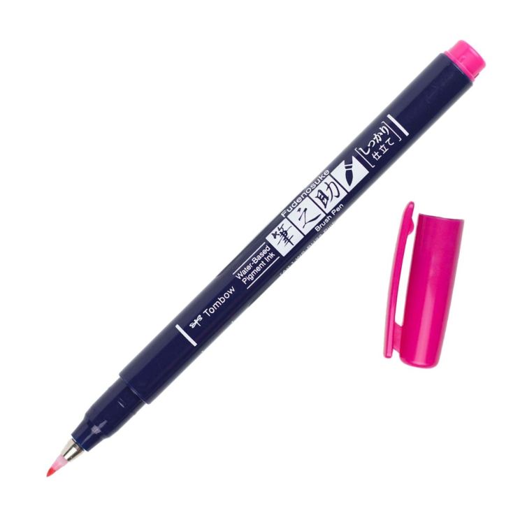 Rotulador Tombow Fudenosuke Rosa
