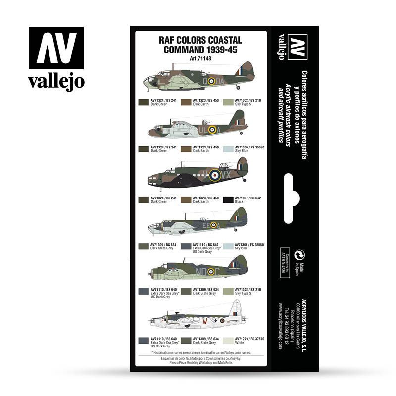 Set RAF colors Coastal Command 1939-1945 Art.-Nr. 71.148
