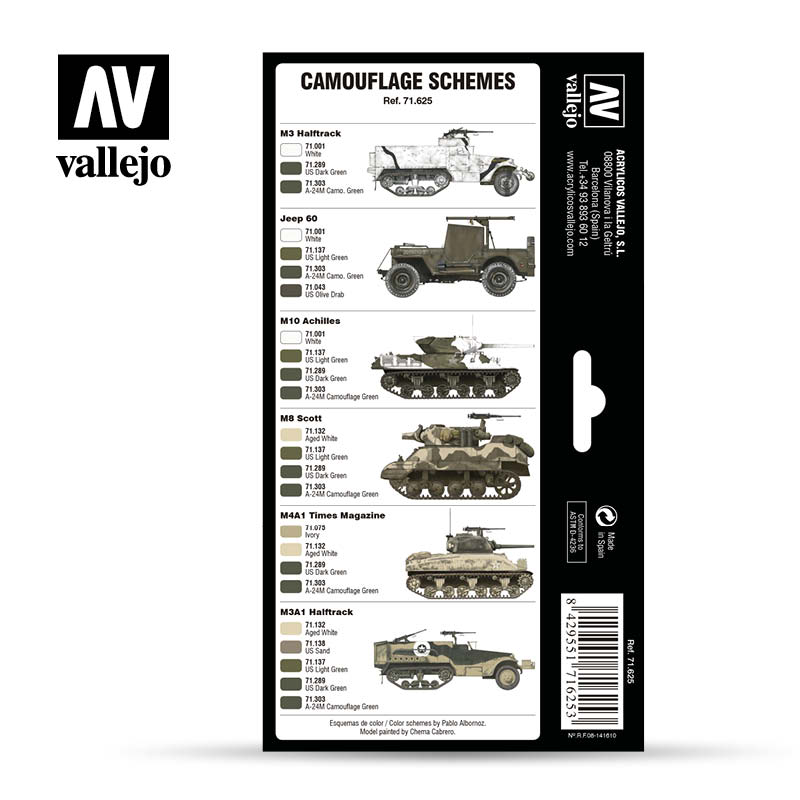 Set 8 WWII US Army Europe & North Africa Art.-Nr. 71.625