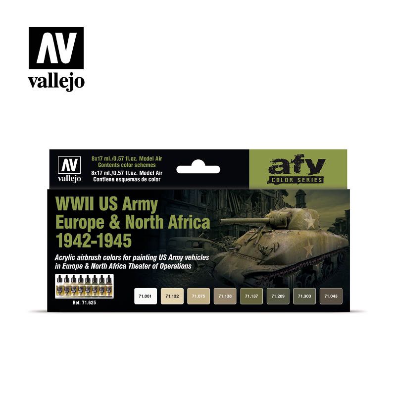 Set 8 WWII US Army Europe & North Africa Art.-Nr. 71.625