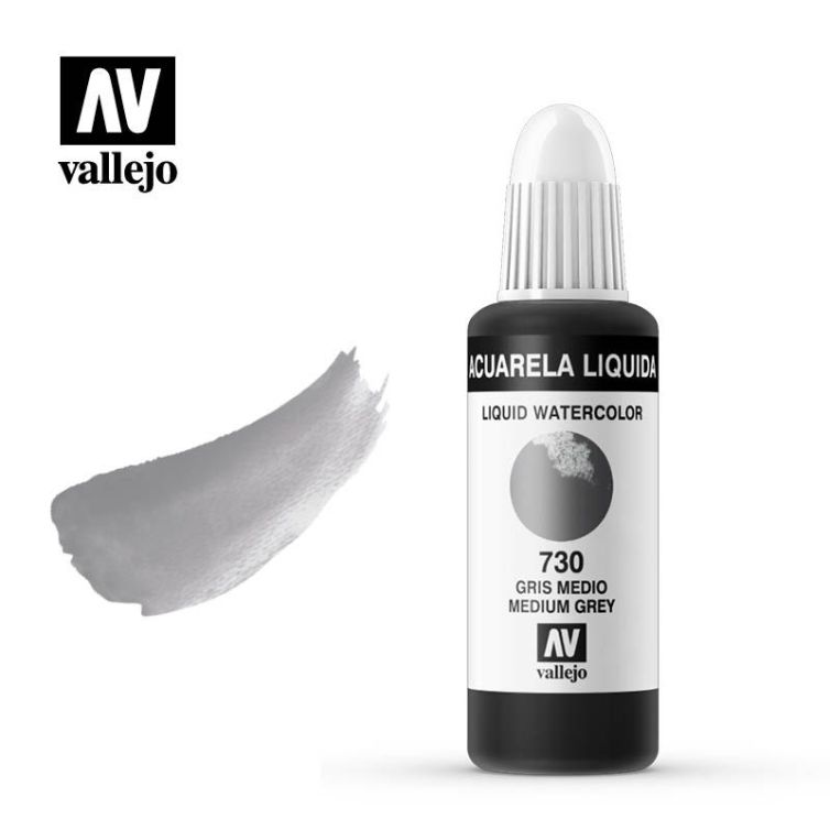Acuarela Líquida 730 Gris Medio Art.-Nr. 33.730