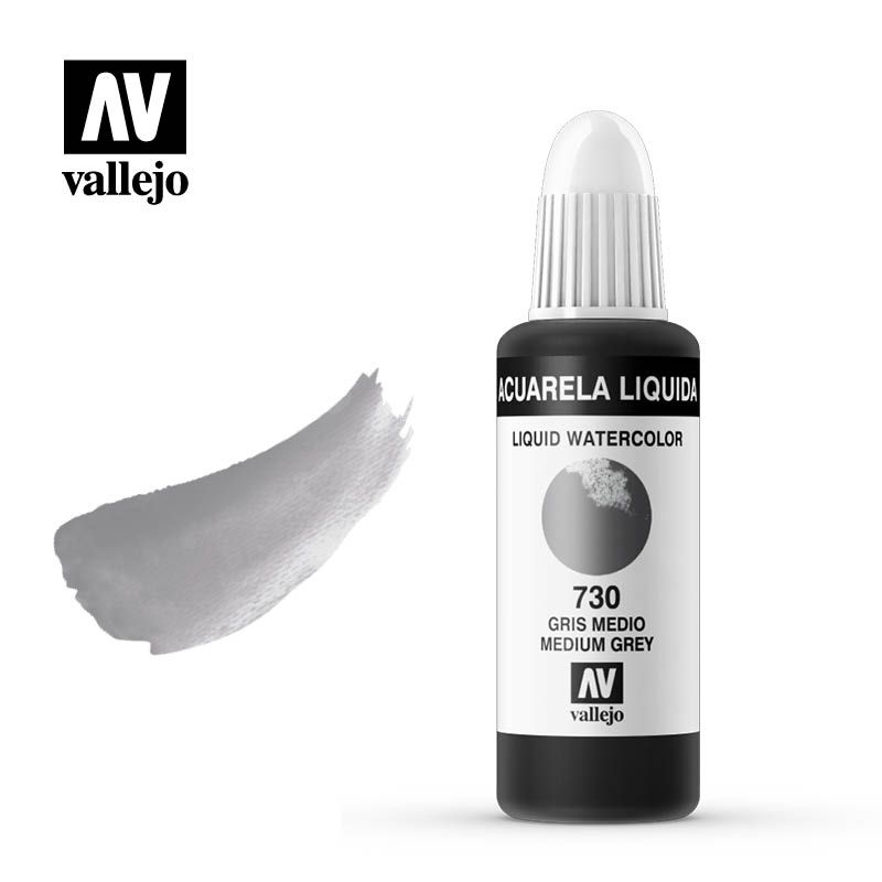 Acuarela Líquida 730 Gris Medio Art.-Nr. 33.730