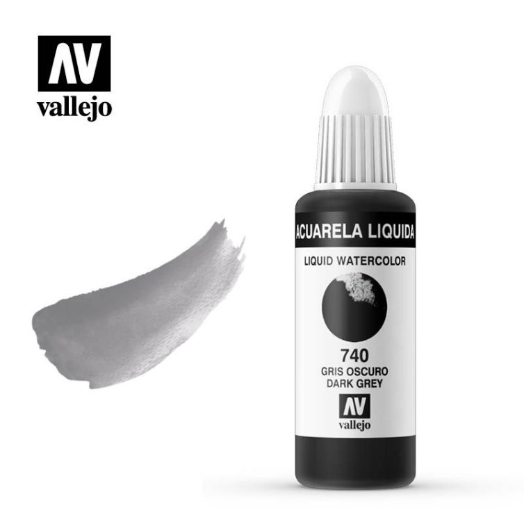 Acuarela Líquida 740 Gris Oscuro Art.-Nr. 33.740