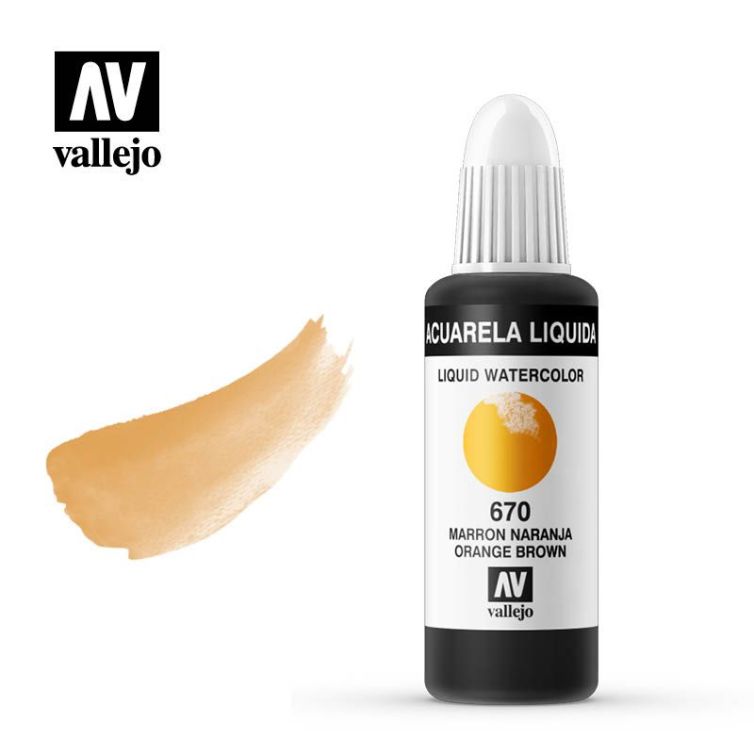 Acuarela Líquida 670 Marrón Naranja Art.-Nr. 33.670