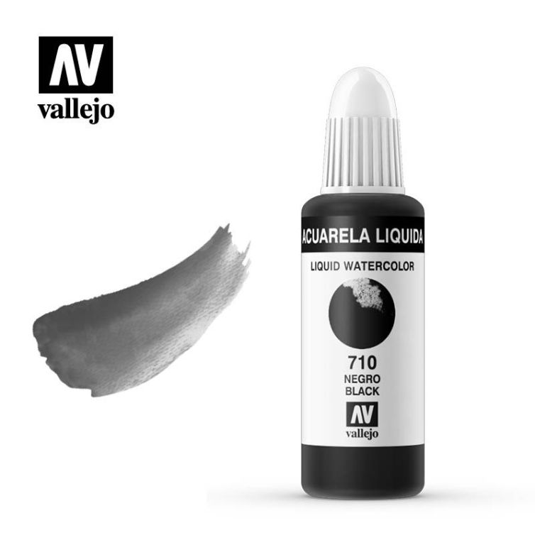 Acuarela Líquida 710 Negro Art.-Nr. 33.710
