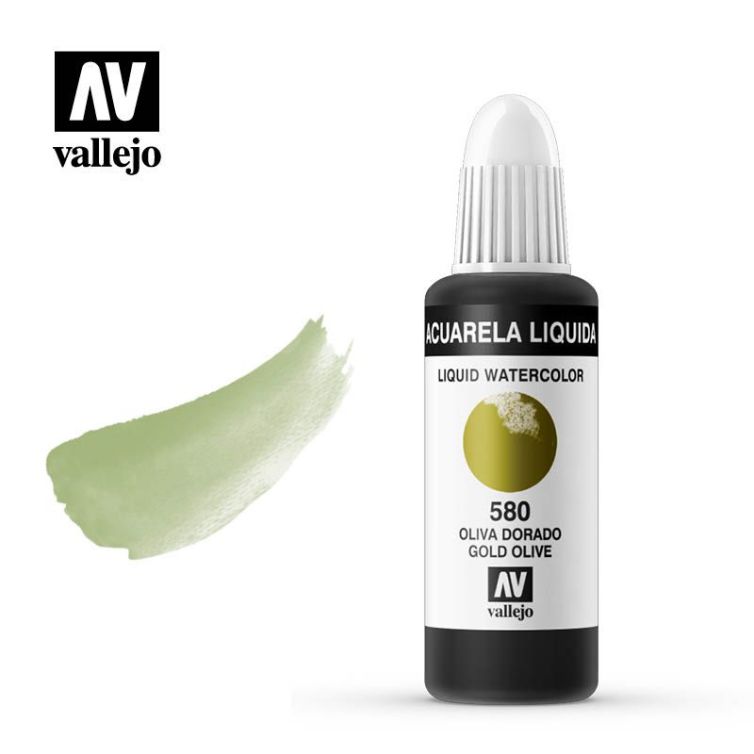 Acuarela Líquida 580 Oliva Dorado Art.-Nr. 33.580