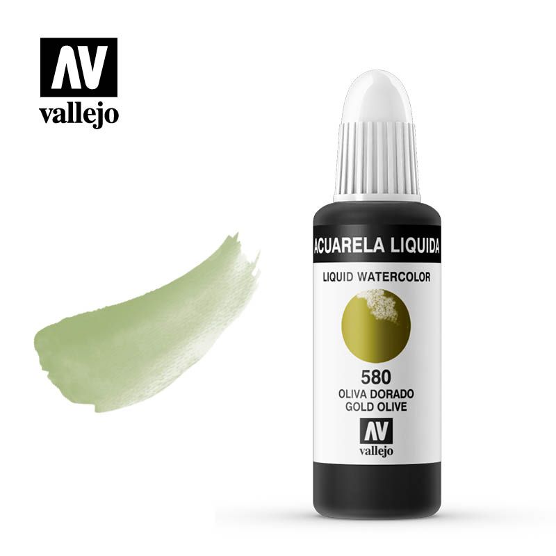 Acuarela Líquida 580 Oliva Dorado Art.-Nr. 33.580