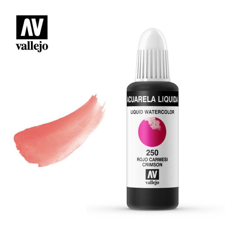 Acuarela Líquida 250 Rojo Carmesí Art.-Nr. 33.250