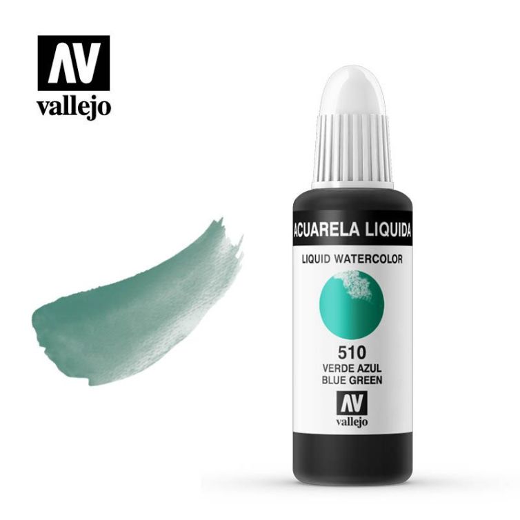 Acuarela Líquida 510 Verde Azul Art.-Nr. 33.510