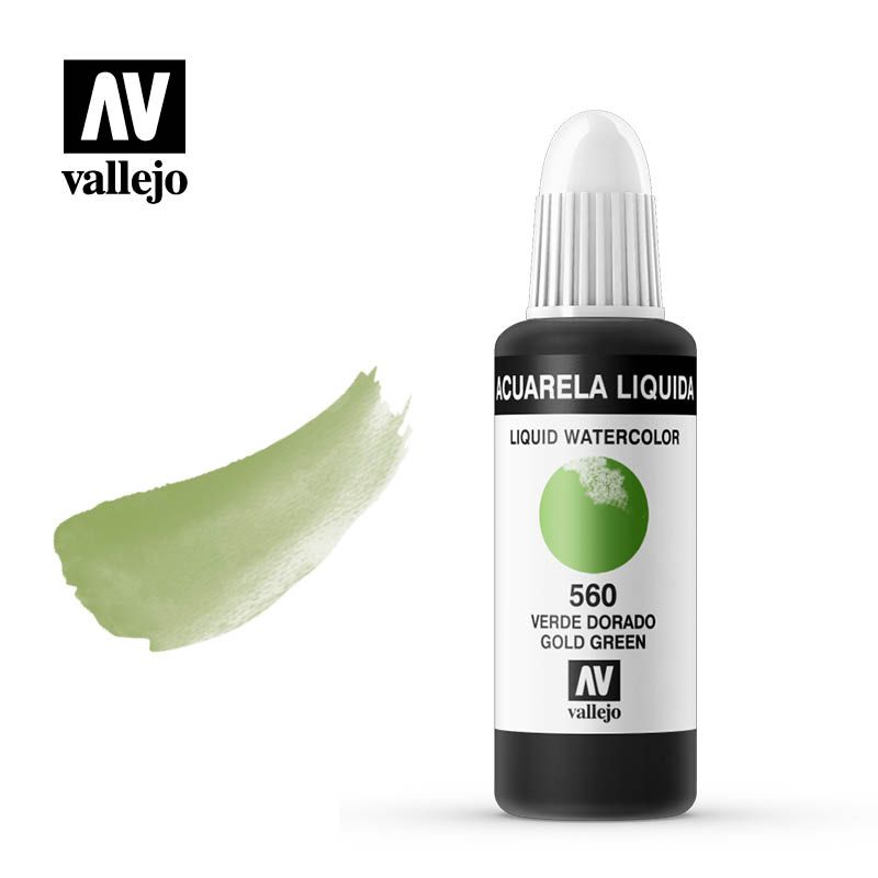 Acuarela Líquida 560 Verde Dorado Art.-Nr. 33.560