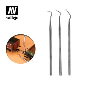 Set de 3 Curetas de Acero Inoxidable Art.-Nr. T02001