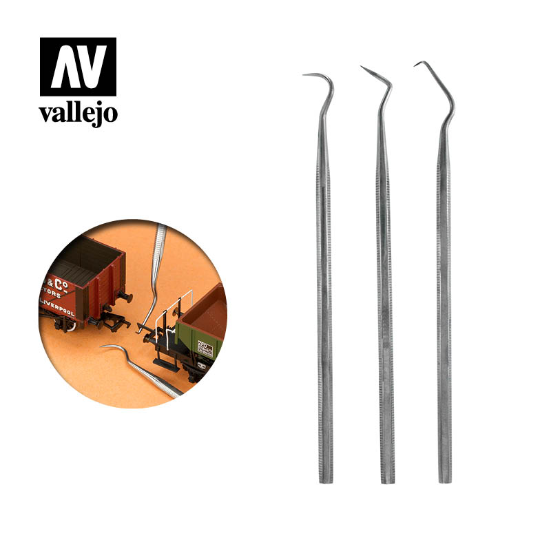 Set de 3 Curetas de Acero Inoxidable Art.-Nr. T02001