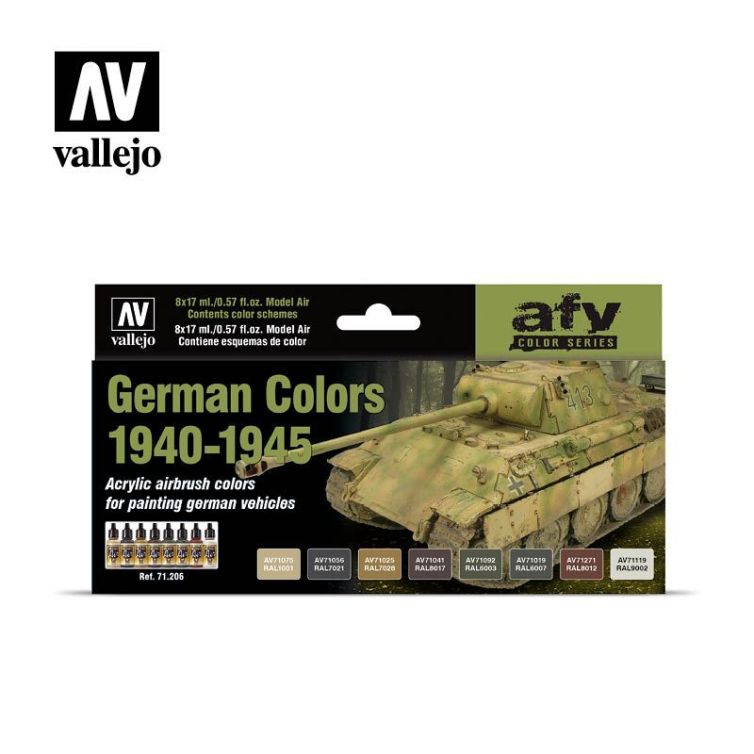 Set Model Air AFV German WWII 1940-45 8c Art.-Nr. 71.206