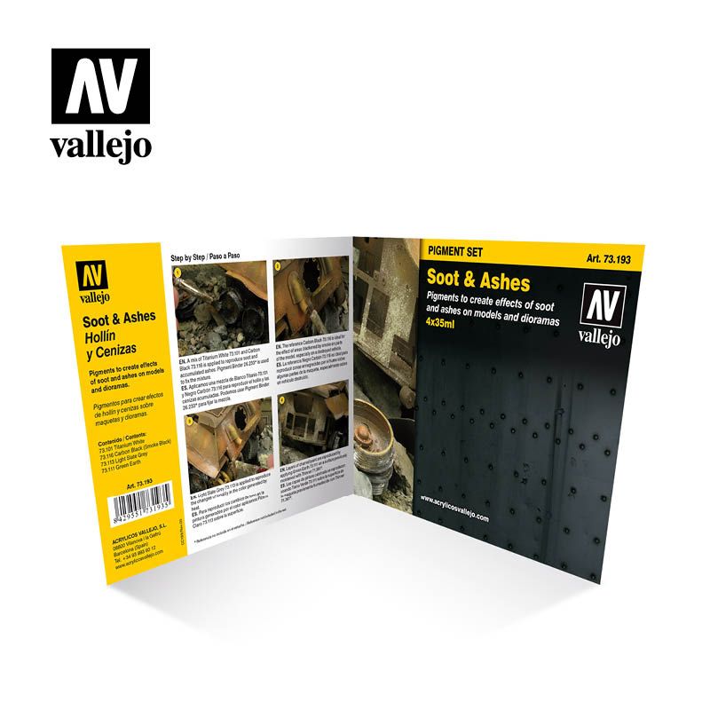 Set Pigmentos Hollín y Cenizas 4uds Art.-Nr. 73.193