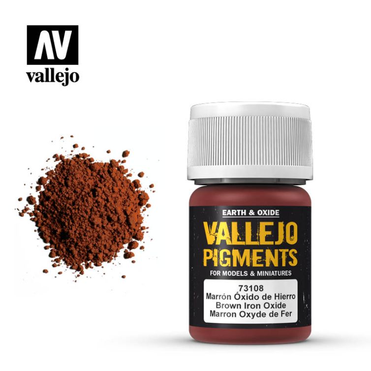 Vallejo Pigments (08) Marrón Oxido de Hierro 35ml Art.-Nr. 73.108
