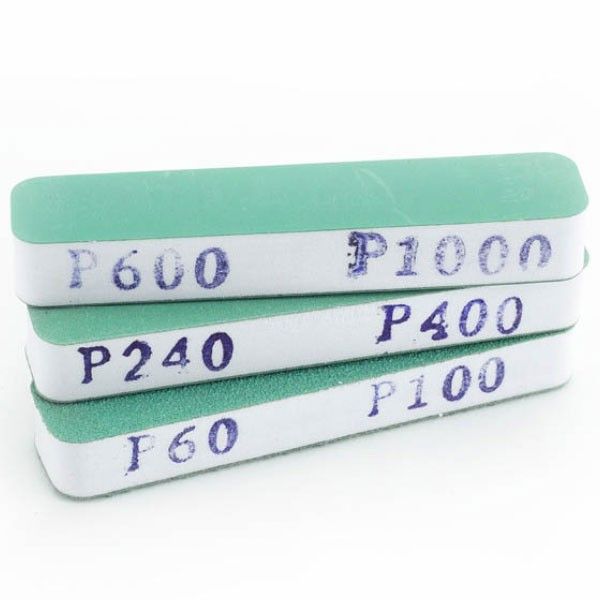 Set 3 lijas flexibles de doble grano 90x19x12 mm. Art.-Nr T04002