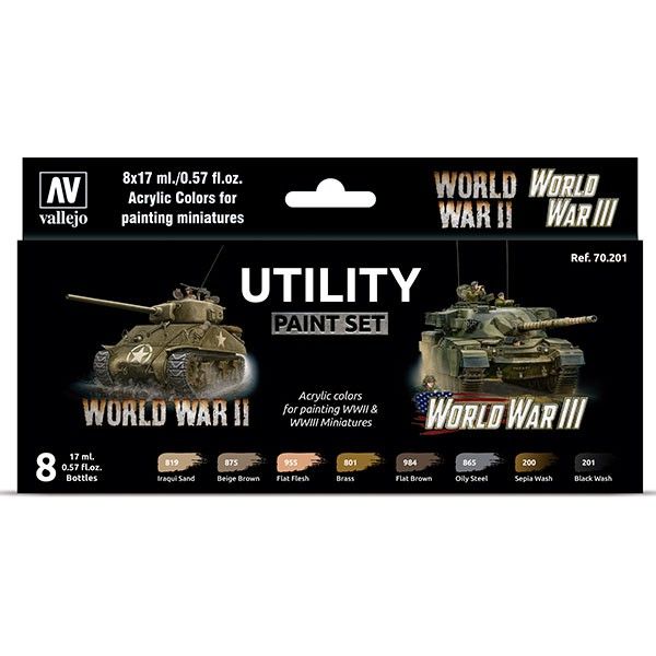 Set 8 Model Color Utility Paint Set Art.-Nr. 70.201