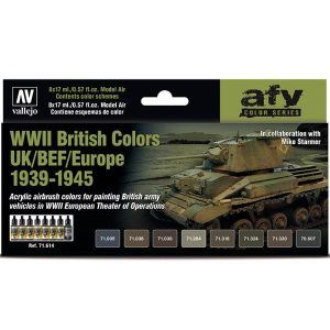 Set 8 WWII British Colors UK/BEF/Europe Art.-Nr. 71.614