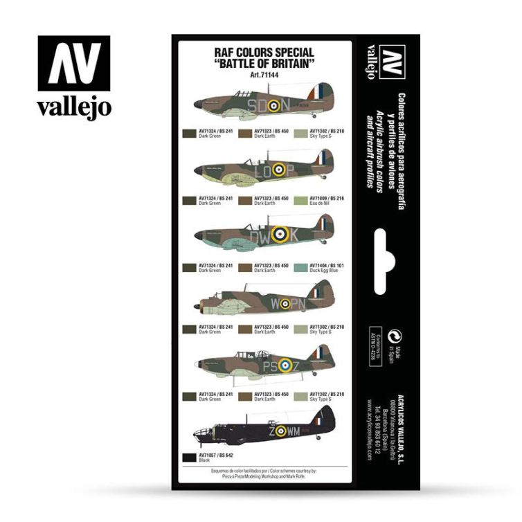 Set RAF colors special “Battle of Britain” Art.-Nr. 71.144