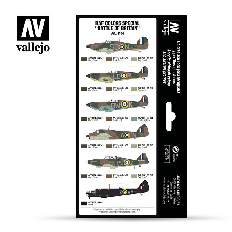 Set RAF colors special “Battle of Britain” Art.-Nr. 71.144