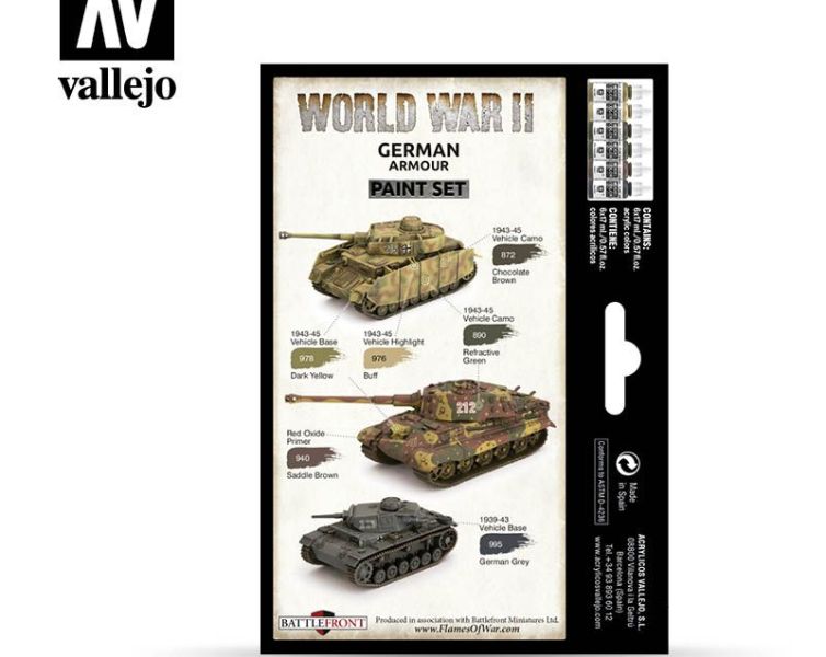 Set WWII German Armour Art.-Nr. 70.205
