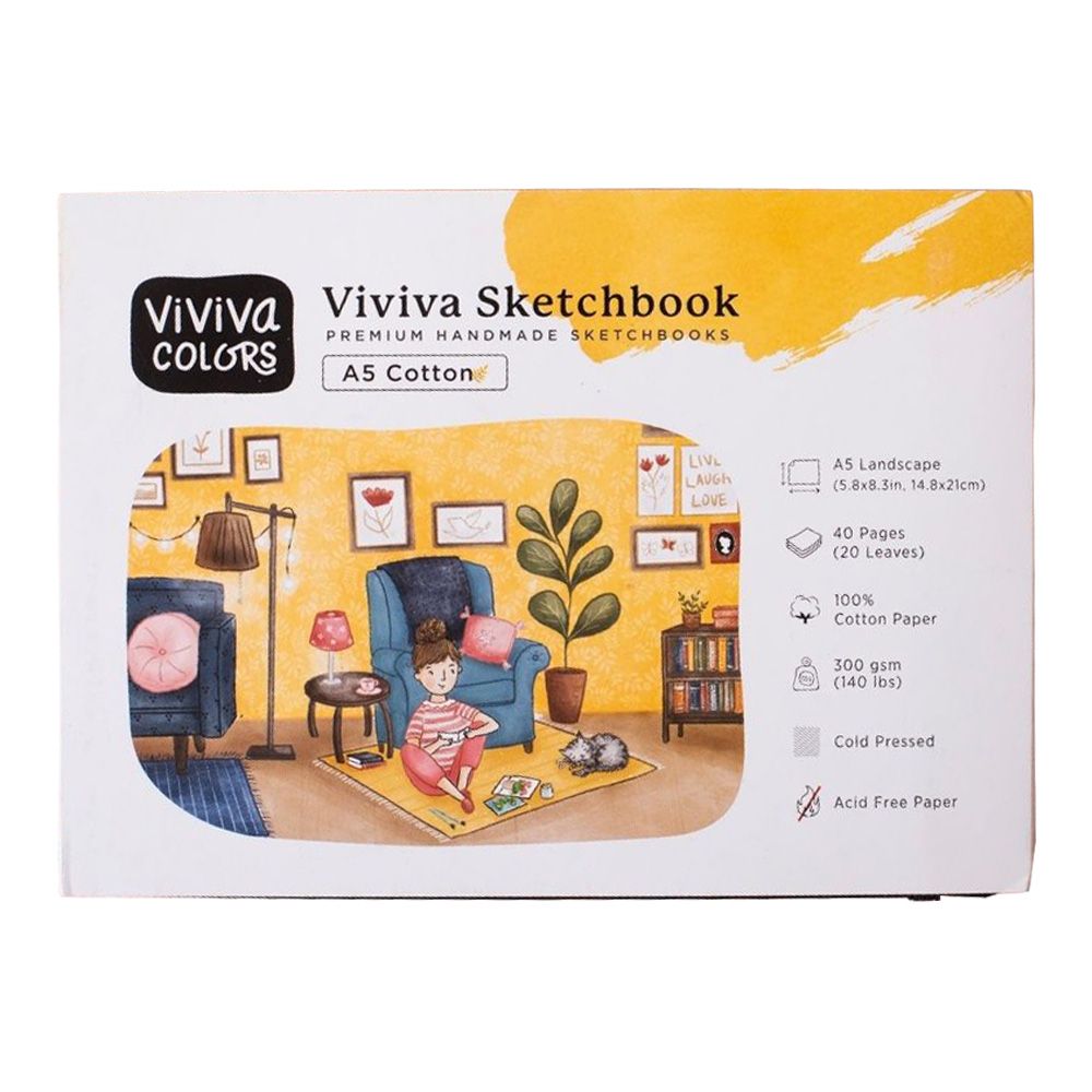 Cuaderno A5 Algodón Viviva Art.-Nr. VV276006