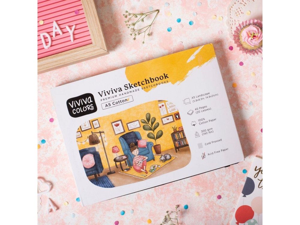 Cuaderno A5 Algodón Viviva Art.-Nr. VV276006