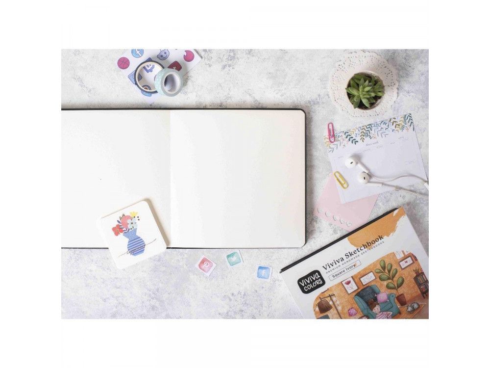 Cuaderno 19×19 Marfil Viviva Art.-Nr. VV276010